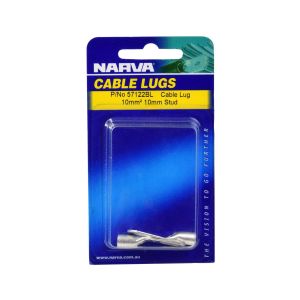Narva Cable Lug (10mm² Cable 10mm Stud) (Blister Pack Of 2) 