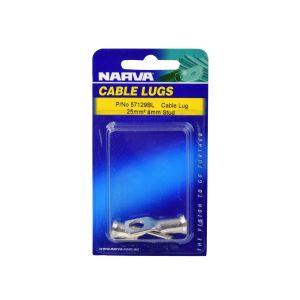 Narva Cable Lug (25mm² Cable 8mm Stud) (Blister Pack Of 2) 