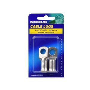 Narva Cable Lug(50mm² Cable 10mm Stud) (Blister Pack Of 2) 