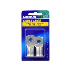 Narva Cable Lug (70mm² Cable 8mm Stud) (Blister Pack Of 2) 