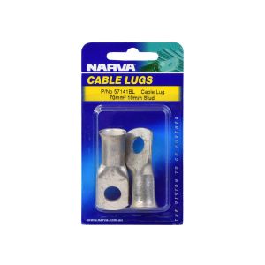Narva Cable Lug (70mm² Cable 10mm Stud) (Blister Pack Of 2) 