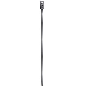 Narva 200mm X 4.8mm Black Dual Slot Double Head Cable Tie (Pack Of 100) 