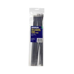 Narva 360mm X 4.6mm Self Locking 316 Stainless Steel Cable Tie (Pack Of 50) 