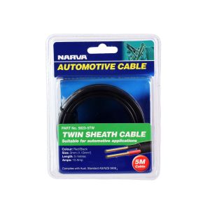 Narva 3mm Red/Black Twin Sheath Cable (Blister Pack Of 5m) 