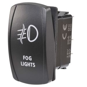 Narva SPDT Off/On 12-24V Blue LED Illuminated Fog Light Sealed Rocker Switch (Blister Pack Of 1) 