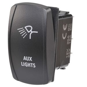 Narva SPDT Off/On 12-24V Blue LED Illuminated Aux Lights Sealed Rocker Switch (Blister Pack Of 1) 