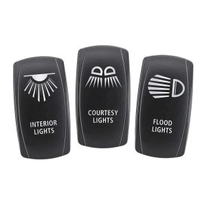 Narva Gps, UHF & VHF Rocker Switch Actuator Panel Set 