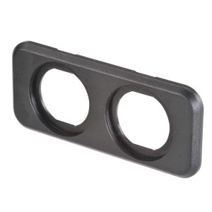 Narva Black Twin Blank Flush Mount Housing (Blister Pack Of 1) 