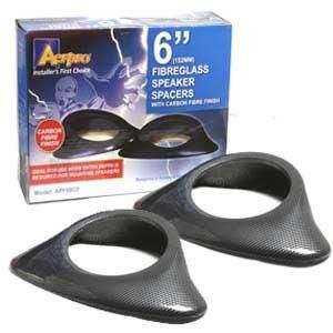 Aerpro 6" Fibreglass Speaker Spacers With Carbon Finish 