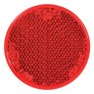 Narva 42mm Round Red Self Adhesive Reflector (Blister Pack Of 2) 