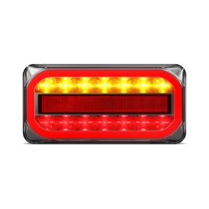 LED 12V RH COMBINATION TAILIGHT WITH NUMBER PLATE LIGHT (215 x 105 x 31mm)