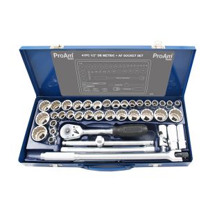 KC Pro-Am 41 Piece 1/2" Drive Metric & Af Socket Set