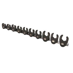 Toledo 10 Piece 3/8" & 1/2" Drive Flared Sae Crow Foot Wrench Set