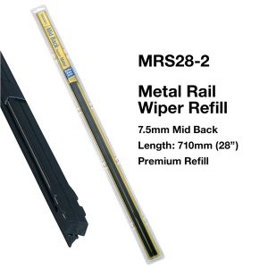 Tridon 7.5mm X 710mm/28" Mid Back Square Profile Metal Back Wiper Refill (Pack Of 2) 