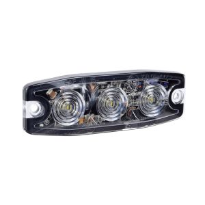 Narva 12-24V High Powered Low Profile White LED Warning Light With 23 Flash Patterns 