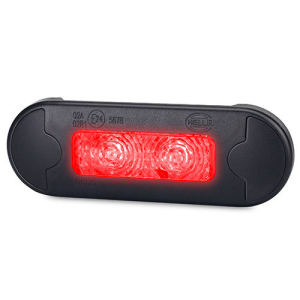 Hella 12-24V Flush Mount Red Rear End Outline Marker Light (Blister Pack Of 1) 