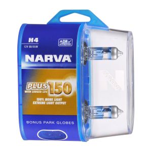 Narva 12V 60/55W +150% H4 QH Globe (Blister Pack Of 2) 