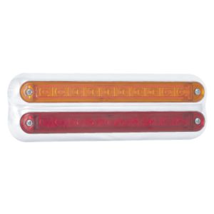 LED 12V Combination Tailight With White Housing (258 X 82 X 17mm)