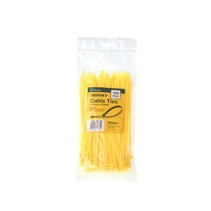 Tridon 200mm X 4.8mm Yellow Cable Tie (Pack Of 100) (April - Mayy 2021 Promo) 
