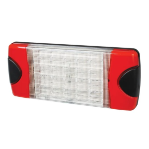HELLA 12-24V HCS DURALED COMBINATION TAILIGHT WITH CLEAR LENS (223 X 193 X25mm)