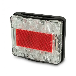 Hella 12-24V LED Combination Tailight With Clear Lens, Reflector & 6m Cable