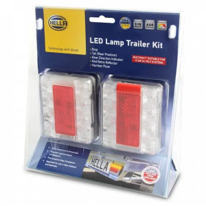 Hella 12-24V Submersible LED Combination Tailight Kit With Number Plate Light 