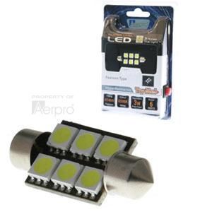 Aerpro 12V 6 SMD41 X 16mm Red LED Festoon Globe (Blister Pack Of 1) 
