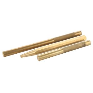 Toledo 3 Piece Brass Drift Punch Set  