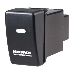 Narva 12V Blue LED On/Off Holden/Isuzu Oe Style Push Button Switch (Blister Pack Of 1) 