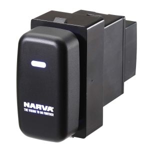 Narva 12V Blue LED On/Off Mitsubishi Oe Style Push Button Switch (Blister Pack Of 1) 