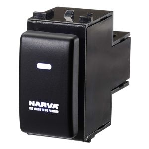 Narva 12V Blue LED On/Off Nissan Oe Style Push Button Switch (Blister Pack Of 1) 