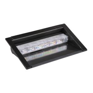 Narva 12-24V Amber LED Warning Light With 23 Flash Patterns And Shroud 