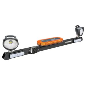 Narva 1.2m 12-24V Mine Bar With LED Beacon, Combo LED Tail, Reverse & Work Lights & Reverse Alarm 