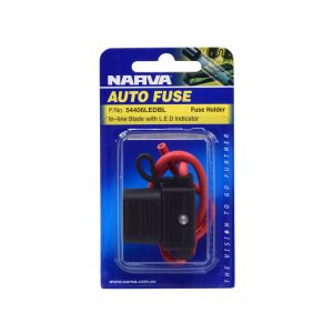 Narva In-Line Std Blade Fuse Holder With Water Proof Cap & LED Indicator (Blister Pack Of 1) 