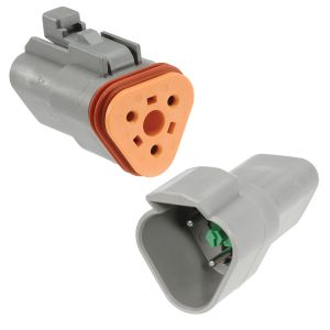 Narva 3 Pin Complete Deutsch Connector (Pack Of 10) 