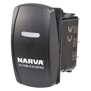 Narva SPDT Off/On 12-24V Blue LED Illuminated Sealed Rocker Switch (Blister Pack Of 1) 
