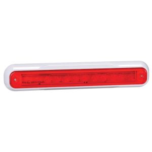 Narva 9-33V LED High Level Surfave Mount Stop Light With White Housing (277 X 52 X 23mm) 