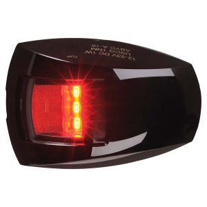 Narva 9-33V LED 1Nm Port Navigation Light With Black Housing & Clear Lens (78 X 52 X 28mm) 