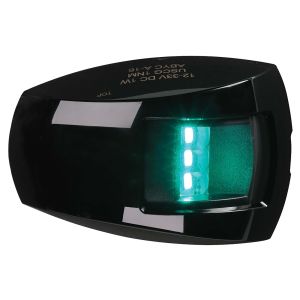 Narva 9-33V LED 1Nm Starboard Navigation Light With Black Housing & Clear Lens (78 X 52 X 28mm) 