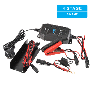 Projecta 12V 0.8 Amp 4 Stage Automatic Battery Charger 