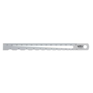 Toledo 0.5-7mm Radius/Diameter Scale