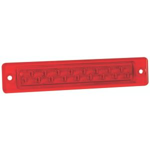 LED 12V Red Slimline Strip Light (130 X 25 X 14mm)