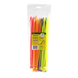 Tridon 300 X 4.8mm Coloured Cable Tie Assortment (Pack Of 100) 