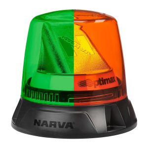 Narva 12-24V LED Amber/Green Rotating Beacon  