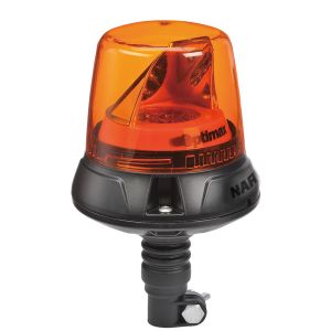 Narva 12-24V LED Amber Flexible Pole Mount Rotating Beacon 