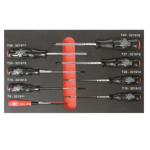 Toledo 8 Piece Tamperproof Torx Screwdriver Set