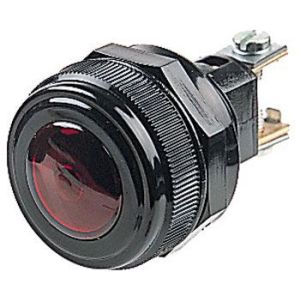 Hella Red Pilot Light With Black Rim