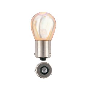 Narva 12V 21W BAU15S Phantom Invisible Amber Globe