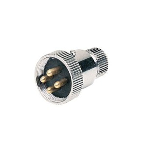 Hella 4 Pin Polarised Chrome Plug  