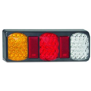 LED 12-24V Combination Tailight With Reverse Light And Grey Housing (Blister Pack Of 1)